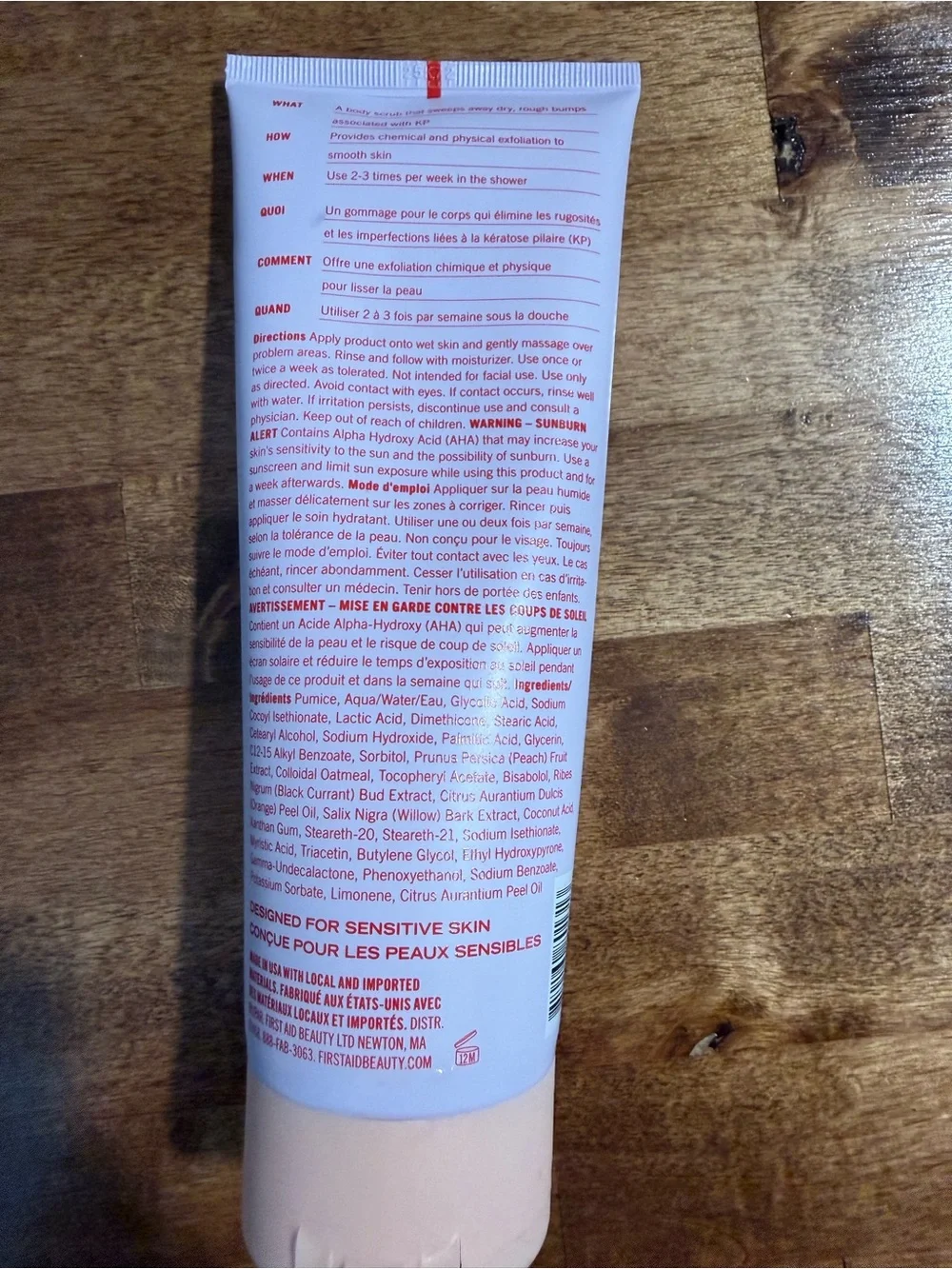 First Aid Beauty exfoliating body